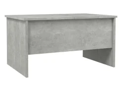 vidaxl Mesa De Centro*Mesa de centro 80x50x42,5 cm madeira processada cinza cimento Cinzento