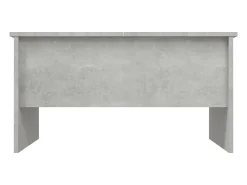 vidaxl Mesa De Centro*Mesa de centro 80x50x42,5 cm madeira processada cinza cimento Cinzento