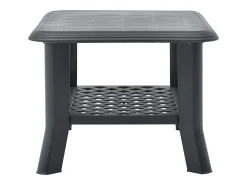 vidaxl Mesa De Centro*Mesa de centro 90x60x46 cm plástico antracite Cinza antracite