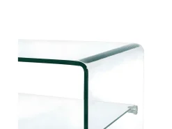Clearance Mesa de centro 50x45x33 cm vidro temperado PT132486 Mesa De Centro