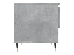 vidaxl Mesa De Centro*Mesa de centro 50x46x50cm derivados de madeira cinzento-cimento Cinzento claro