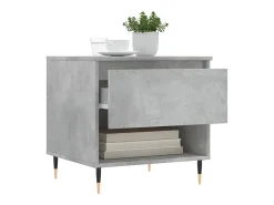 vidaxl Mesa De Centro*Mesa de centro 50x46x50cm derivados de madeira cinzento-cimento Cinzento claro