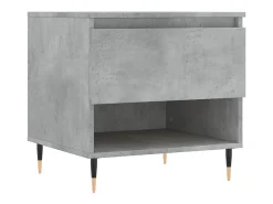 vidaxl Mesa De Centro*Mesa de centro 50x46x50cm derivados de madeira cinzento-cimento Cinzento claro
