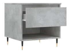 vidaxl Mesa De Centro*Mesa de centro 50x46x50cm derivados de madeira cinzento-cimento Cinzento claro