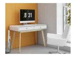 Mesa de computador com tampo elevável em MDF verde*Loft24 Sale