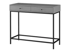 Mesa de consola com 1 prateleira em imitação de mármore - estrutura metálica^Loft24