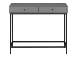 Mesa de consola com 1 prateleira em imitação de mármore - estrutura metálica^Loft24