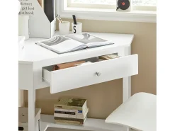 Sobuy Consola*Mesa de consola de canto branca com gaveta, triângulo FWT31-W Branco