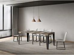 Mesa de consola extensível 90x40/196 cm Flame Small cinza pomba*ITAMOBY New