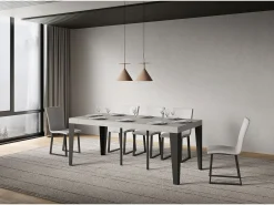 ITAMOBY Consola*Mesa de consola extensível 90x40/196 cm Flame Small Premium cashmere Cinzento