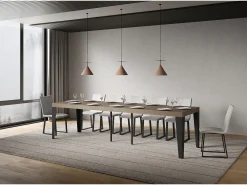 Mesa de consola extensível 90x40/300 cm Flame Premium cinza pomba^ITAMOBY Clearance