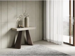 ITAMOBY Consola*Mesa de consola extensível 90x40/300 cm Diamante cashmere Cinzento