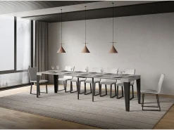 Mesa de consola extensível 90x40/300 cm Flame cashmere Consola