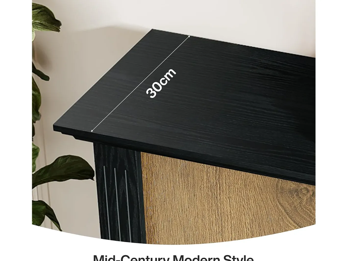 Tribesigns Consola*Mesa de Console de 3 Camadas, Mesa de Entrada de 110cm com Armazenamento para Foyer, Corredor Preto
