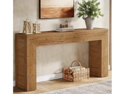 Mesa de console de 160 cm para entrada, console de sofá de fazenda para trás do sofá^Tribesigns Best