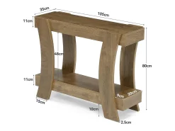 Mesa de Console de 120cm para Entrada, Mesa de Sofá para Entrada, Corredor, Sala de Estar*Tribesigns Outlet