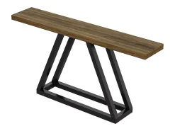 Mesa de console estreita de 160 cm – ideal como mesa de sofá atrás do sofá, design moderno para áreas de entrada^Tribesigns Online