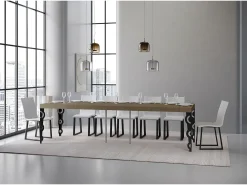 ITAMOBY Consola*Mesa de console extensível Karamay Premium cinza pomba 90x40/300 cm Taupe