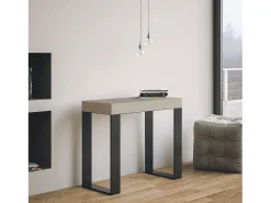 ITAMOBY Consola*Mesa de console extensível 90x40/300 cm Tecno Premium cashmere Cinzento