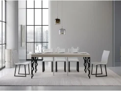Mesa de console extensível Karamay Small Premium cinza-pombo 90x40/196 cm^ITAMOBY Best