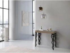Mesa de console extensível Karamay Small Premium cinza-pombo 90x40/196 cm^ITAMOBY Best