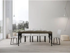 ITAMOBY Consola*Mesa de console extensível Paxon Premium cinza pomba 90x40/300 cm Taupe