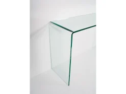 Hot Mesa de console Smalle em vidro curvado 120x40x80 cm Consola