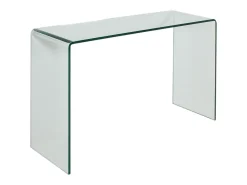 Hot Mesa de console Smalle em vidro curvado 120x40x80 cm Consola