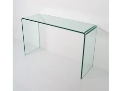 Hot Mesa de console Smalle em vidro curvado 120x40x80 cm Consola