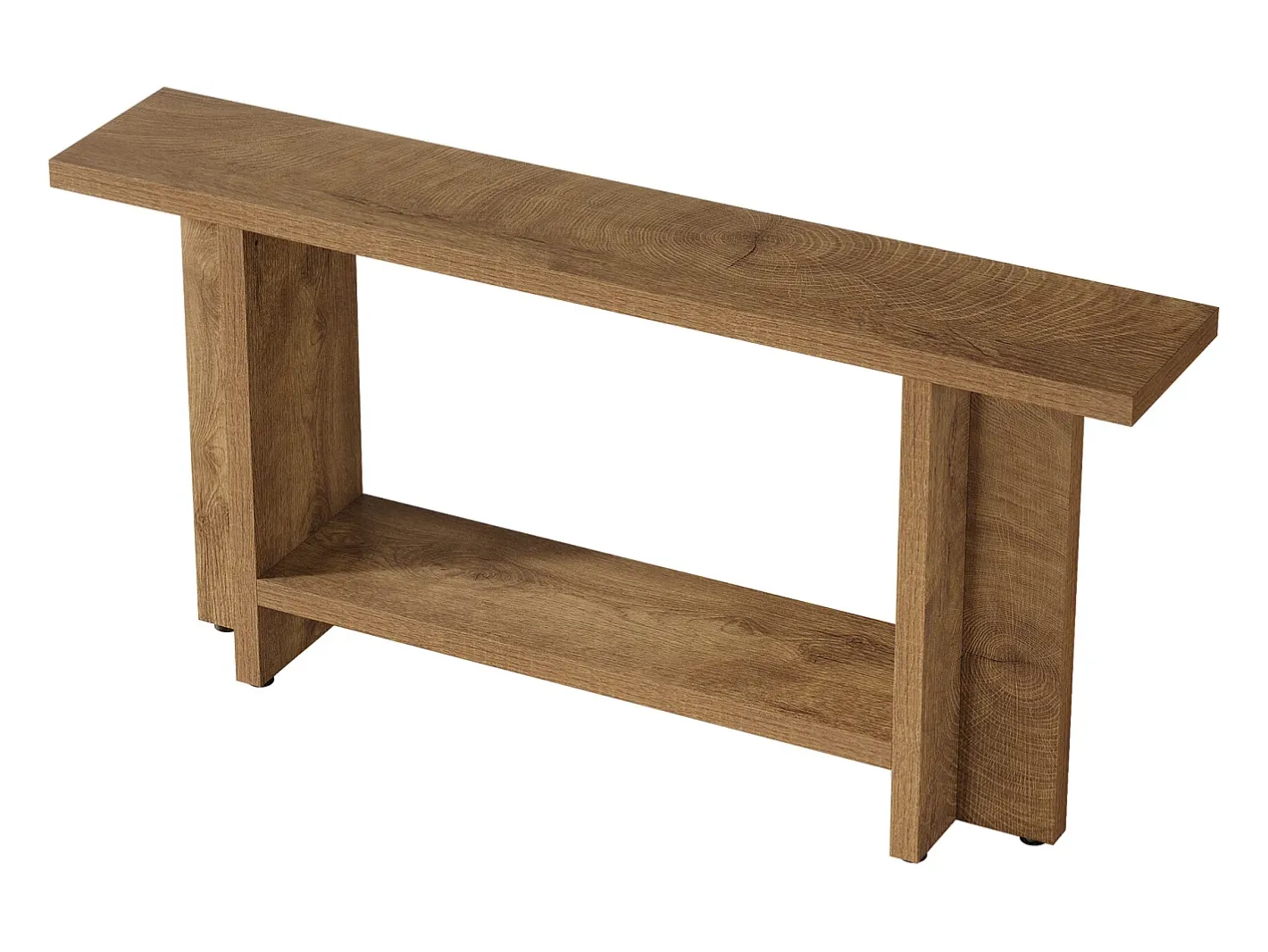 Mesa de entrada de 150 cm, mesa para sofá estreita e longa de dois andares para trás do sofá para sala de estar^Tribesigns New