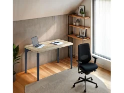 duehome Consola*Mesa de estudo Padma Preto / Natural claro