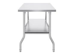Mesa de Trabalho Cozinha SucceBuy, 122 x 76,2 cm, Mesa de Preparação Comercial Plegável, para Cozinha em Casa, Restaurante, Garagem Móvel De Arrumação
