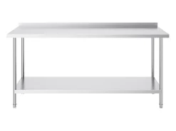 Mesa de Trabalho Cozinha SucceBuy, 61 x 182,9 cm, Mesa de Preparação de Alimentos, para a Preparação na Cozinha, no Restaurante e no Ateliê^ Hot