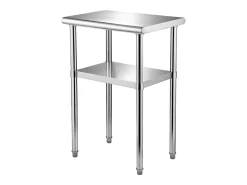 Mesa de Trabalho de Aço Inox SucceBuy, 61 x 46 x 91 cm, Mesa de Preparação de Alimentos Comercial* Sale