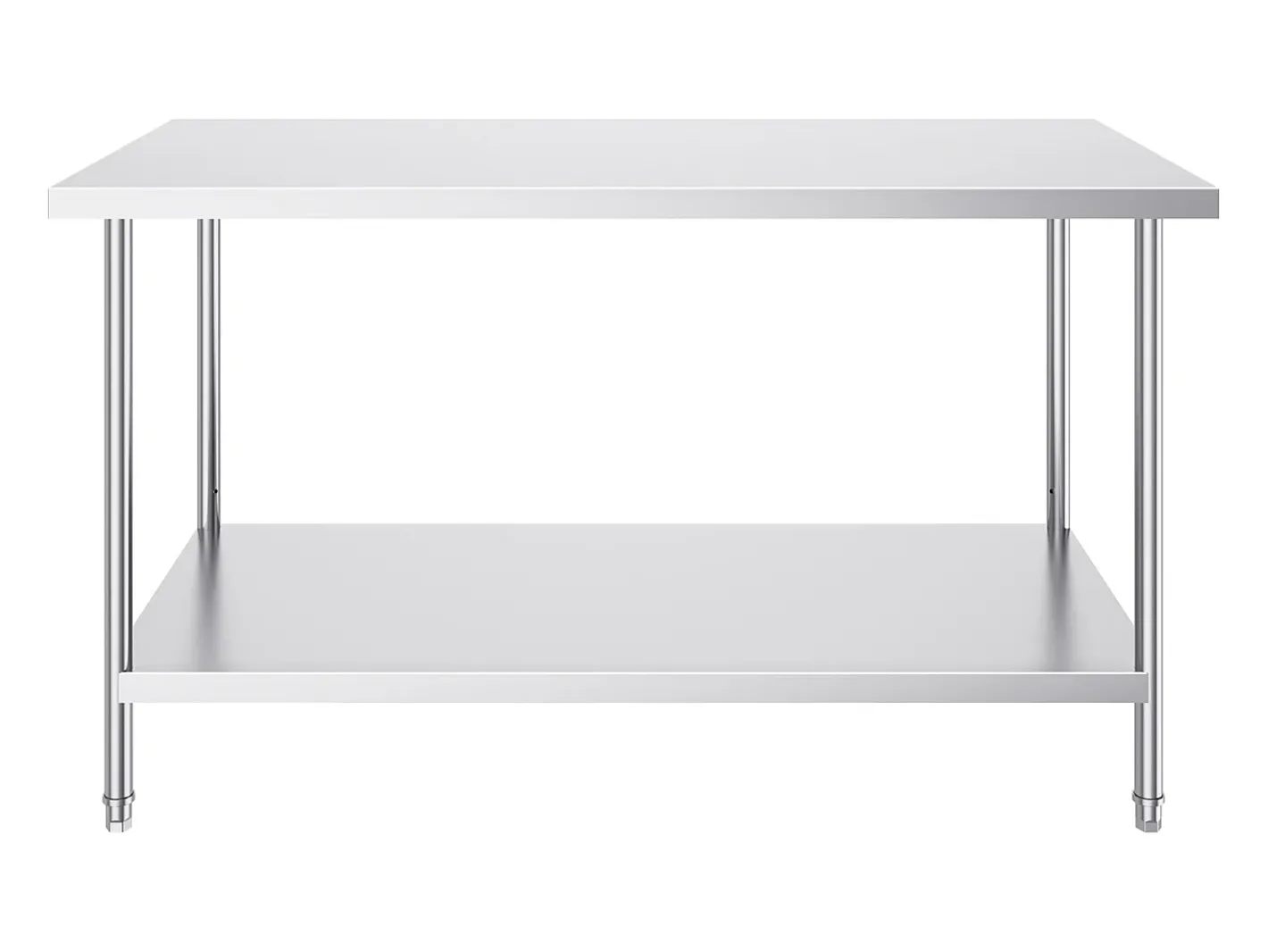 Mesa de Trabalho de Cozinha SucceBuy 76.2x152.4x86.36 cm, Posto de Trabalho Alimentar Comercial^ Online