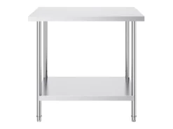 Mesa de Trabalho de Cozinha SucceBuy 60.96x91.44x86.36 cm, Mesa de Preparação de Trabalho em Aço Inoxidável^ Discount