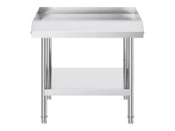 Mesa de Trabalho em Aço Inoxidável SucceBuy, 610 x 711 x 660 mm, Mesa de Preparação de Alimentos Comercial para Restaurante* Best