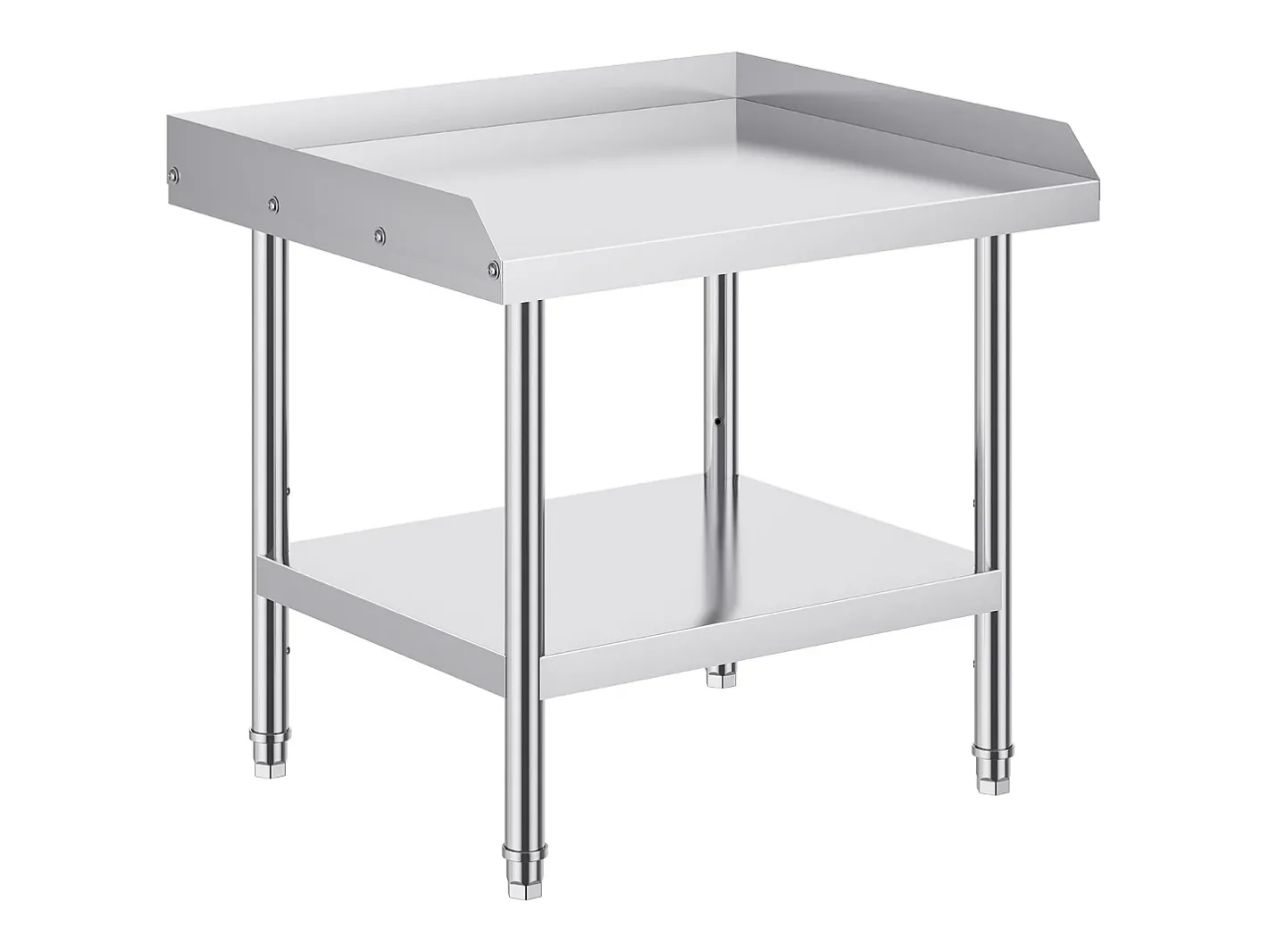 Mesa de Trabalho em Aço Inoxidável SucceBuy, 610 x 711 x 660 mm, Mesa de Preparação de Alimentos Comercial para Restaurante* Best