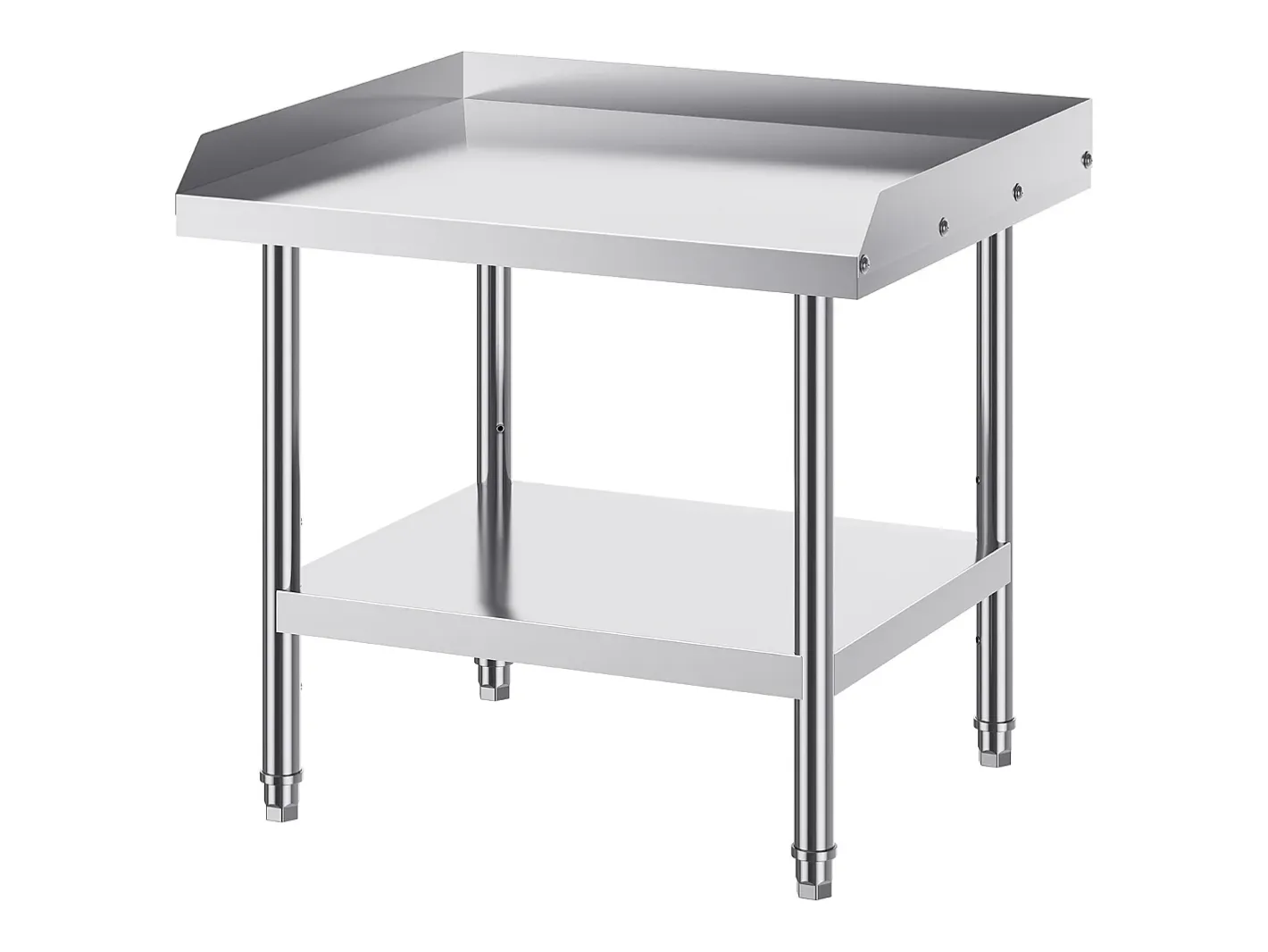 Mesa de Trabalho em Aço Inoxidável SucceBuy, 610 x 711 x 660 mm, Mesa de Preparação de Alimentos Comercial para Restaurante* Best