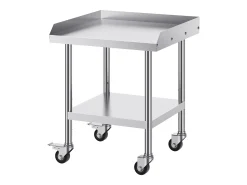 Mesa de Trabalho SucceBuy Mesa de Trabalho em Aço Inoxidável 60.96 x 60.96 cm, Mesa de Preparação de Alimentos Comercial para Serviços Pesados* Online