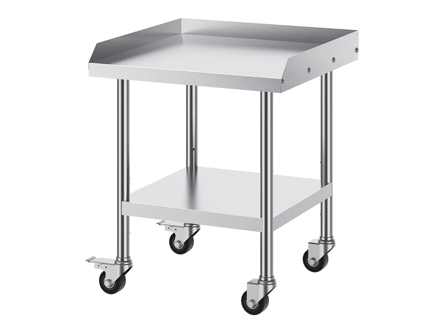 Mesa de Trabalho SucceBuy Mesa de Trabalho em Aço Inoxidável 60.96 x 60.96 cm, Mesa de Preparação de Alimentos Comercial para Serviços Pesados* Online