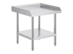 Outlet Mesa de Trabalho SucceBuy Mesa de Trabalho em Aço Inoxidável 60.96 x 60.96 cm, Mesa de Preparação de Alimentos para Restaurante Móvel De Arrumação
