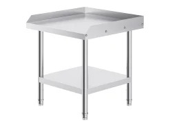 Outlet Mesa de Trabalho SucceBuy Mesa de Trabalho em Aço Inoxidável 60.96 x 60.96 cm, Mesa de Preparação de Alimentos para Restaurante Móvel De Arrumação