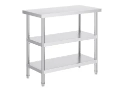 Online Mesa de Trabalho SucceBuy Mesa de Trabalho em Aço Inoxidável 45.7 x 91.4 cm, Mesa de Preparação de Alimentos para Cozinha Comercial Móvel De Arrumação