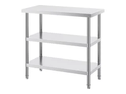 Online Mesa de Trabalho SucceBuy Mesa de Trabalho em Aço Inoxidável 45.7 x 91.4 cm, Mesa de Preparação de Alimentos para Cozinha Comercial Móvel De Arrumação