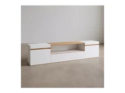 Mesa de TV Kavos Blanco - Roble Arena^duehome Outlet