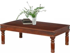 Mesa decorativa em madeira de manga cor-de-rosa^Loft24 New