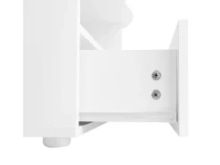 Outlet Mesa de centro com gavetas e compartimento aberto - tampo em forma de nuvem - Mesa De Centro
