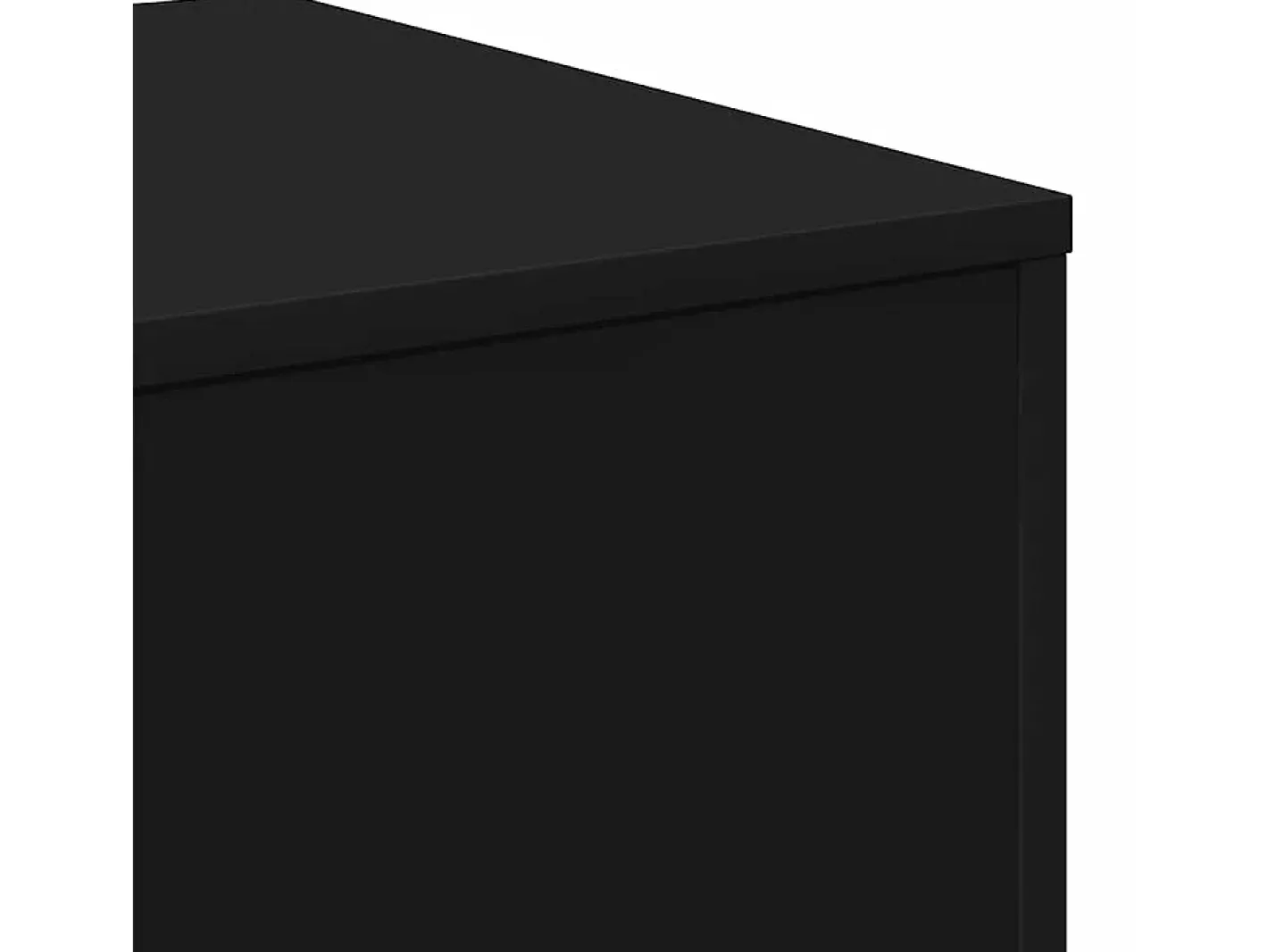 vidaxl Mesa De Apoio*Mesas de apoio 3 pcs derivados de madeira Preto