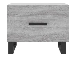 vidaxl Mesa De Centro*Mesas de centro 2 pcs 50x50x40 cm madeira proc. sonoma cinza Cinzento